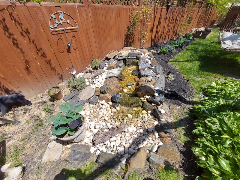 pondless front view